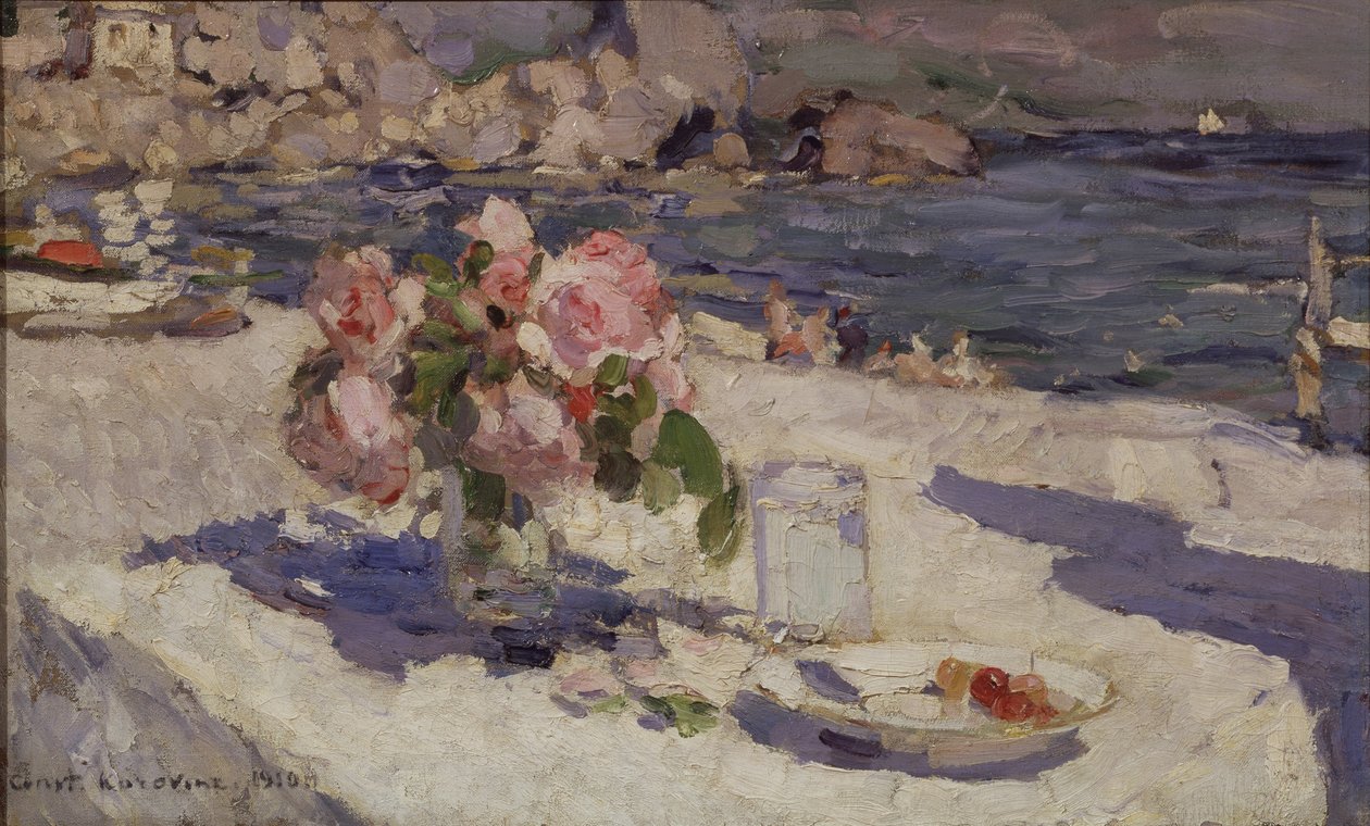 Nad brzegiem morza, 1910 autorstwa Konstantin Alekseevich Korovin