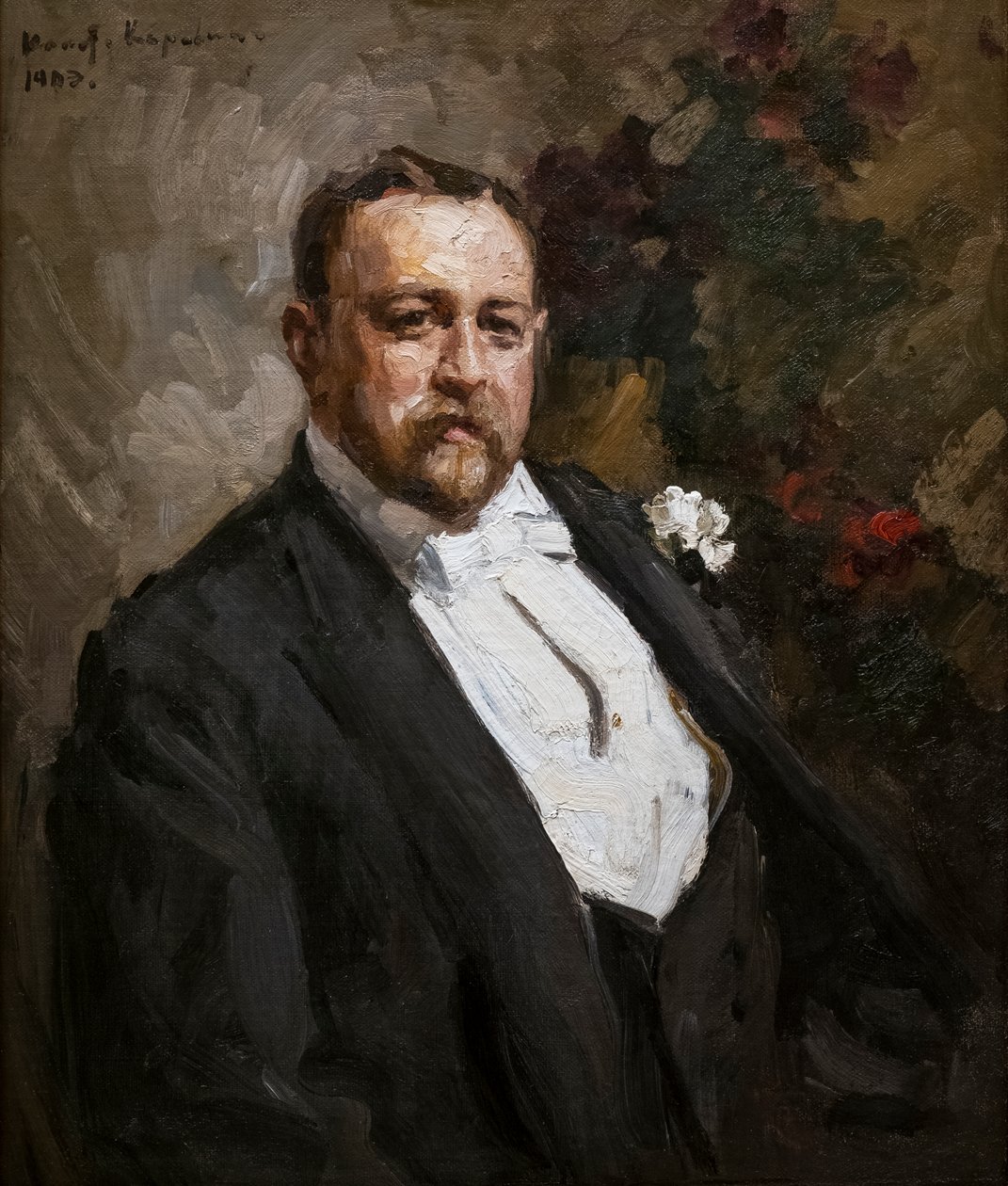 Portret Iwana Abramowicza Morozowa autorstwa Konstantin Alekseevich Korovin