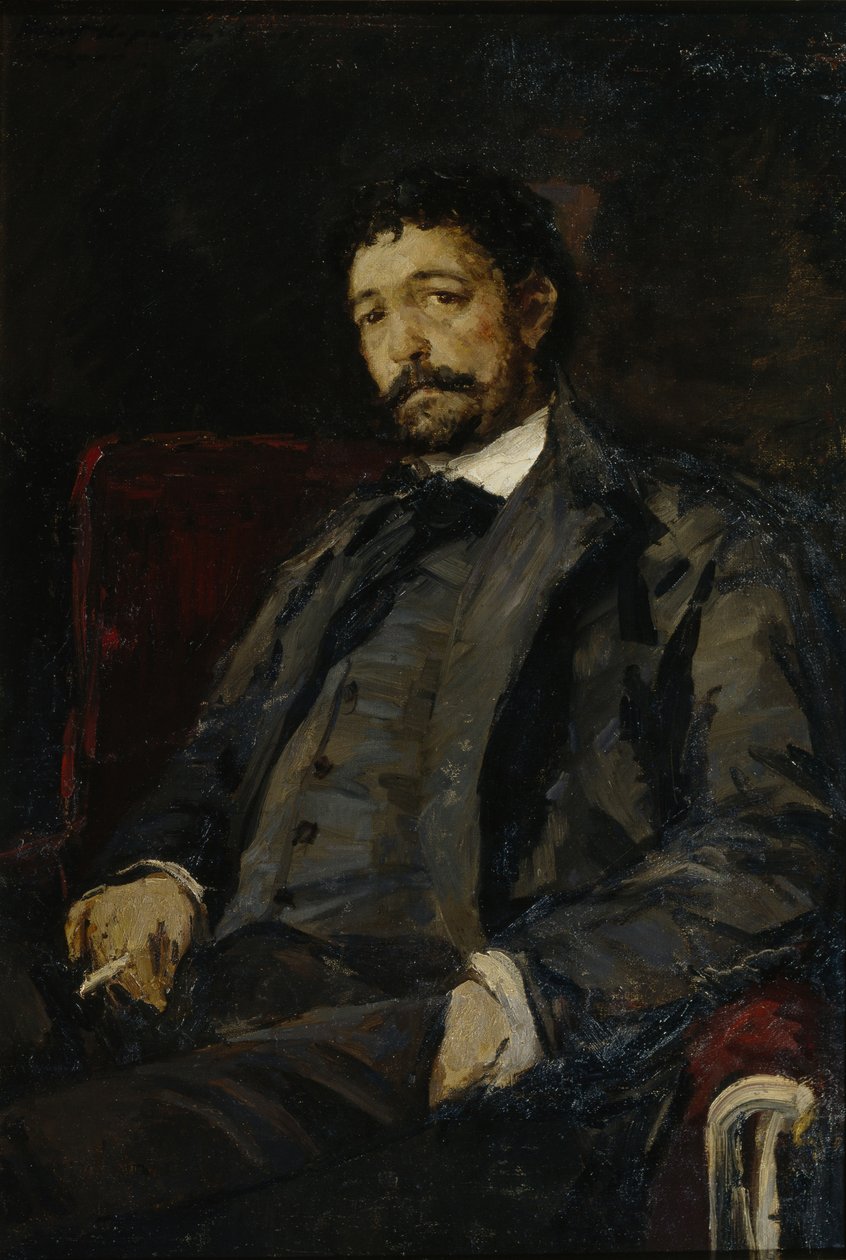 Portret śpiewaka operowego Angelo Masiniego 1844-1926 autorstwa Konstantin Alekseevich Korovin