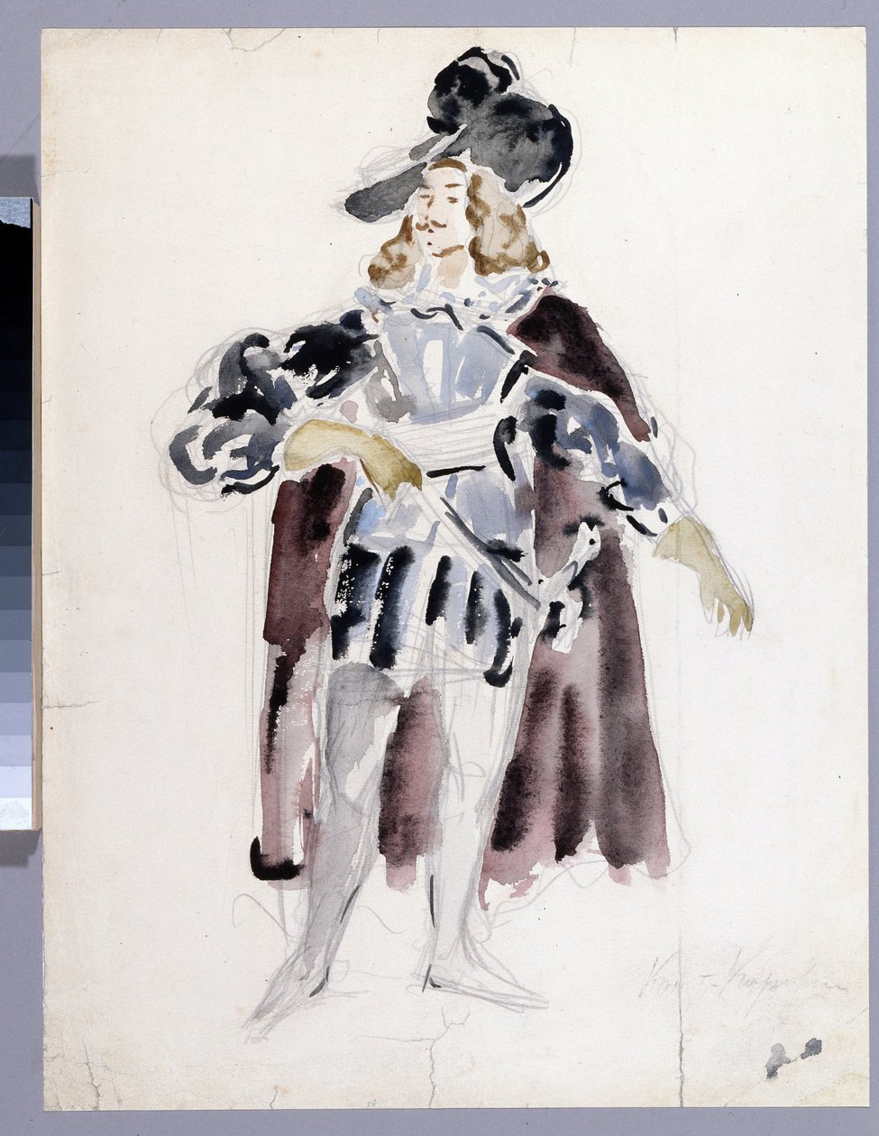 Projekt kostiumu do opery „Le guest de pierre” Aleksandra Dargomyjskiego (1813-1869) (projekt kostiumu do opery Kamienny gość A. Dargomyzhsky