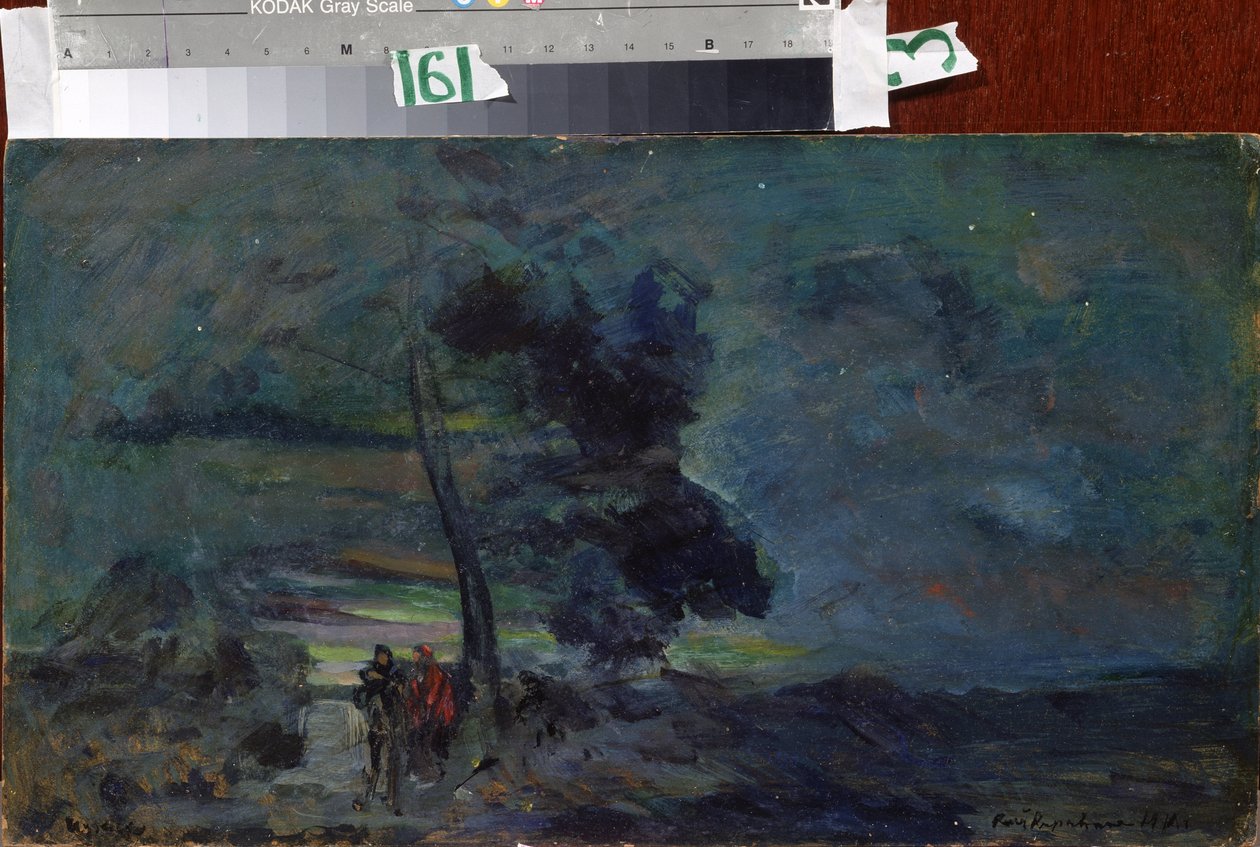 Projekt scenografii do spektaklu „Król Judei” (Król Żydów) Wielkiego Księcia Konstantyna Konstantynowicza Romanowa (1858-1915), muzyka Aleksandra (Aleksander) Głazunowa (Glazunow lub Głazunow lub Głazunow) (1865 - 1936). (Scenografia dla T autorstwa Konstantin Alekseevich Korovin