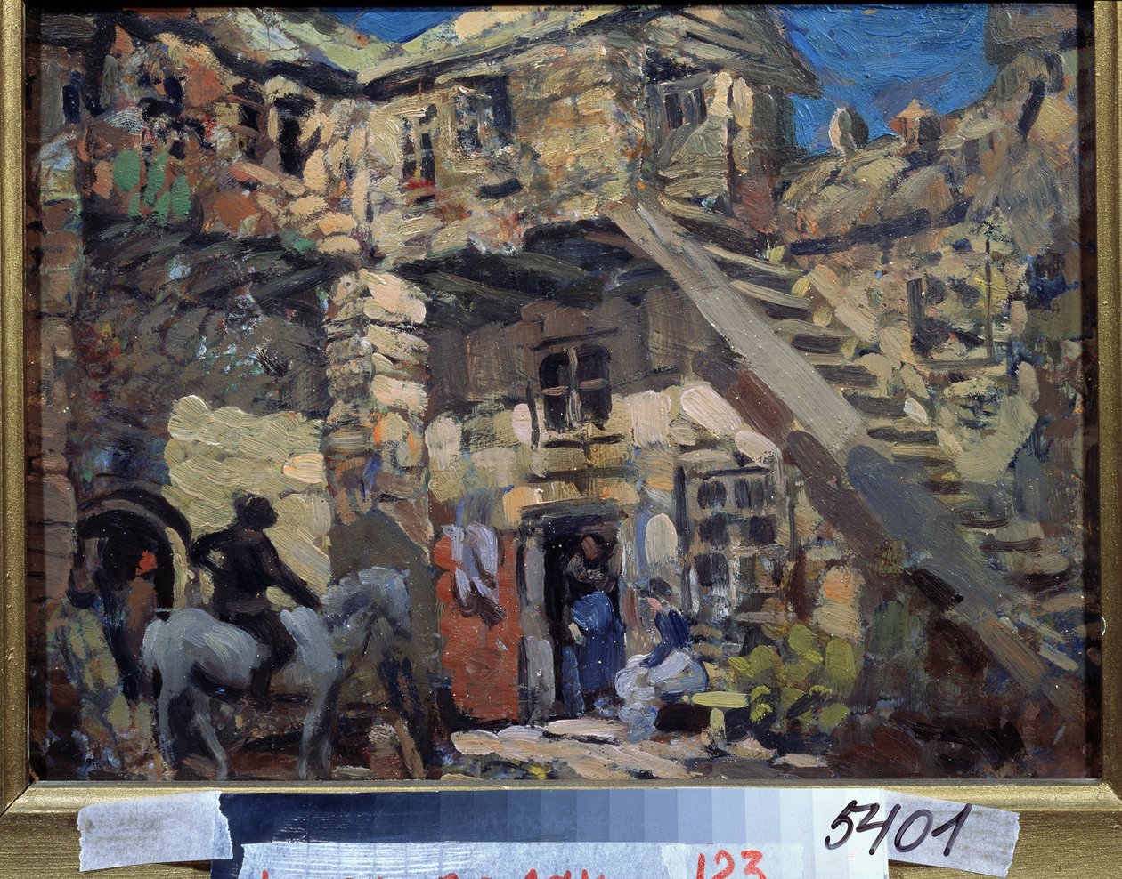 Scenografia do baletu Don Kichot Leona (lub Ludwiga) Minkusa (1826-1917) (Scenografia do baletu Don Kichot L. Minkusa). Praca Konstantina Aleksiejewicza Korovina (Constantin Korovin) (1861-1939), gwasz na tekturze autorstwa Konstantin Alekseevich Korovin