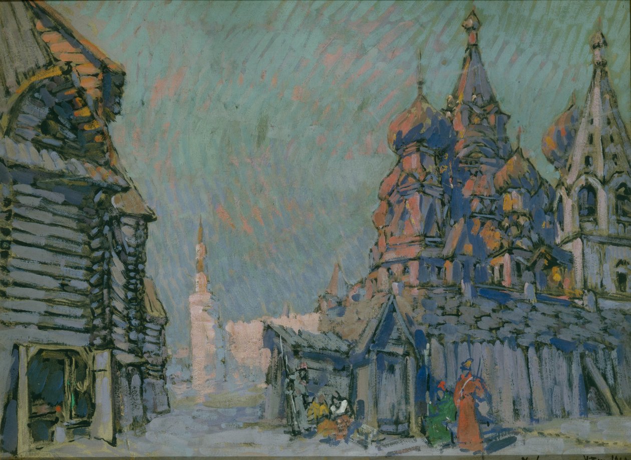 Scenografia do opery Khovanshchina M. Musorgskiego, 1911 autorstwa Konstantin Alekseevich Korovin