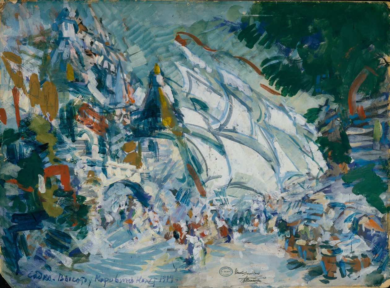 Scenografia do opery Sadko N. Rimskiego-Korsakowa, 1906 autorstwa Konstantin Alekseevich Korovin