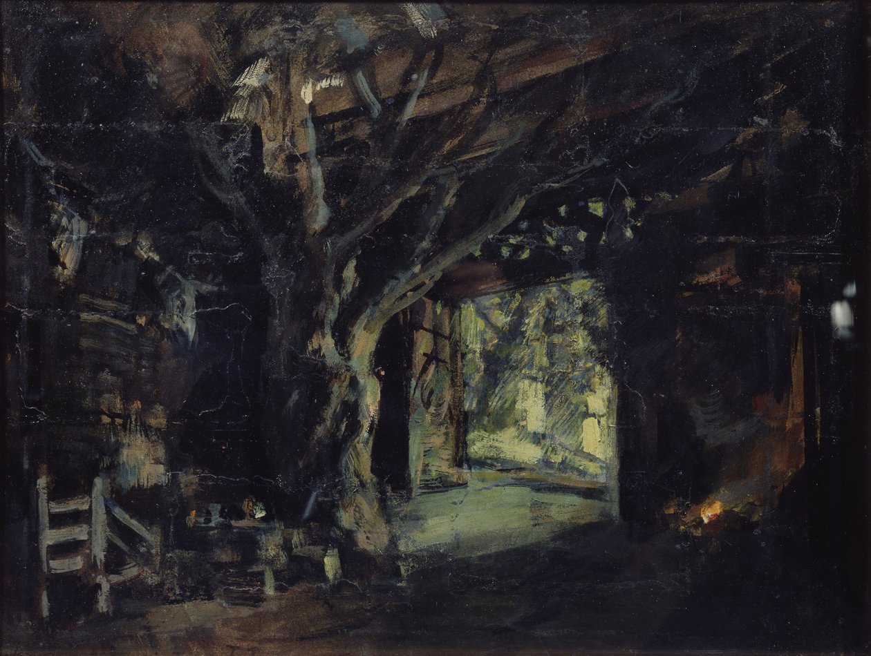 Scenografia do opery Walkiria R. Wagnera, 1919 autorstwa Konstantin Alekseevich Korovin