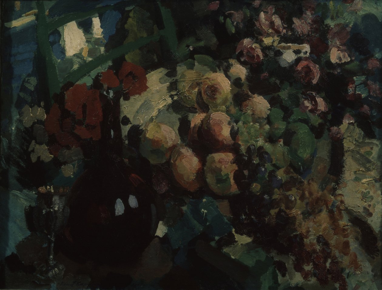 Martwa natura. Winorośl i owoce, 1917 autorstwa Konstantin Alekseevich Korovin