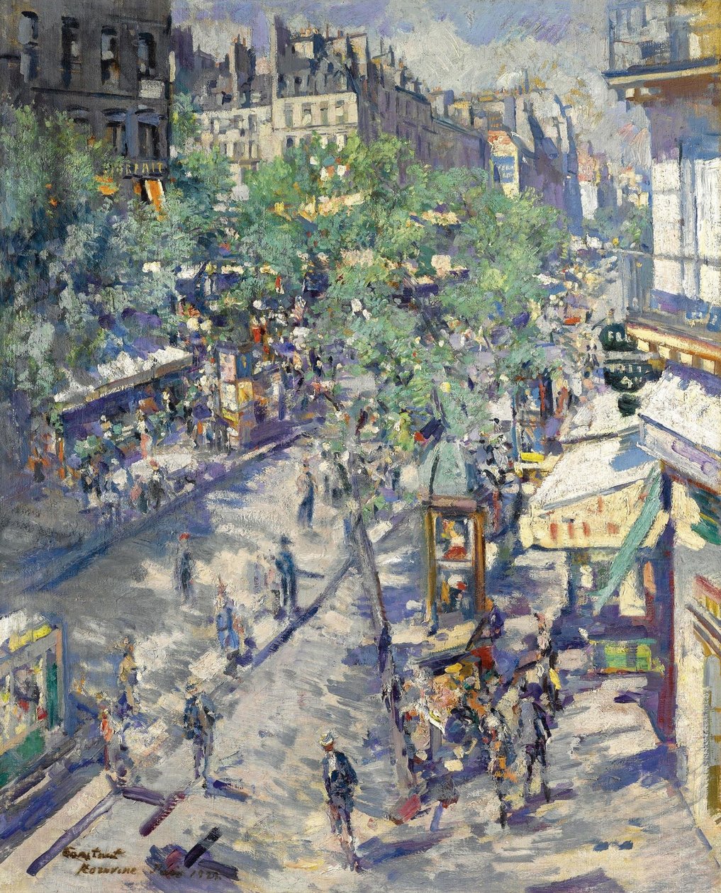Boulevard de Sebastopol w Paryżu, 1923 autorstwa Konstantin Alekseevich Korovin