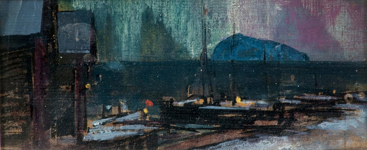 Zorza polarna w Norwegii, 1902 autorstwa Konstantin Alekseevich Korovin