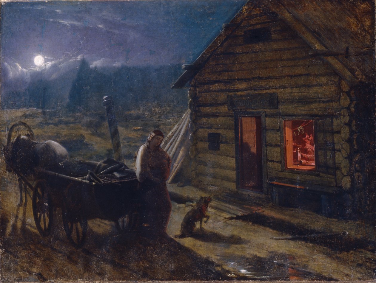 Przed tawerną autorstwa Konstantin Alexandrovich Trutovsky