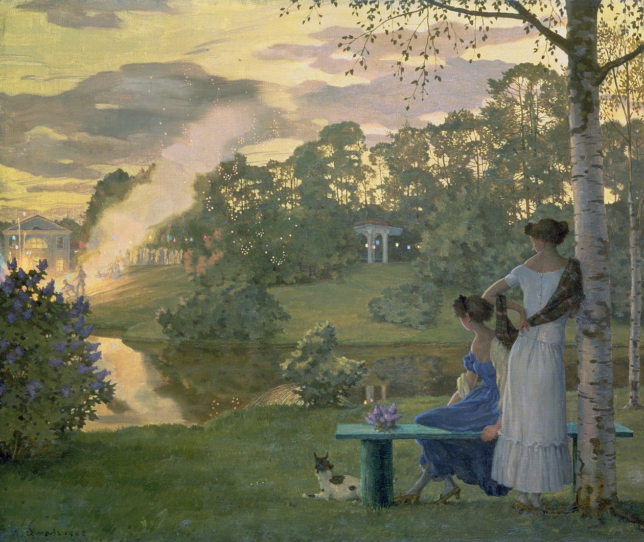 Fajerwerki, 1922 autorstwa Konstantin Andreevic Somov
