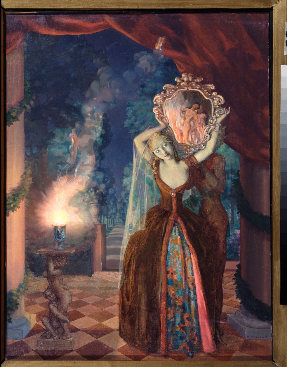 La Magie (Magia) - Obraz Konstantina (Constantina) Andreyevicha Somova (1869-1939) autorstwa Konstantin Andreevic Somov