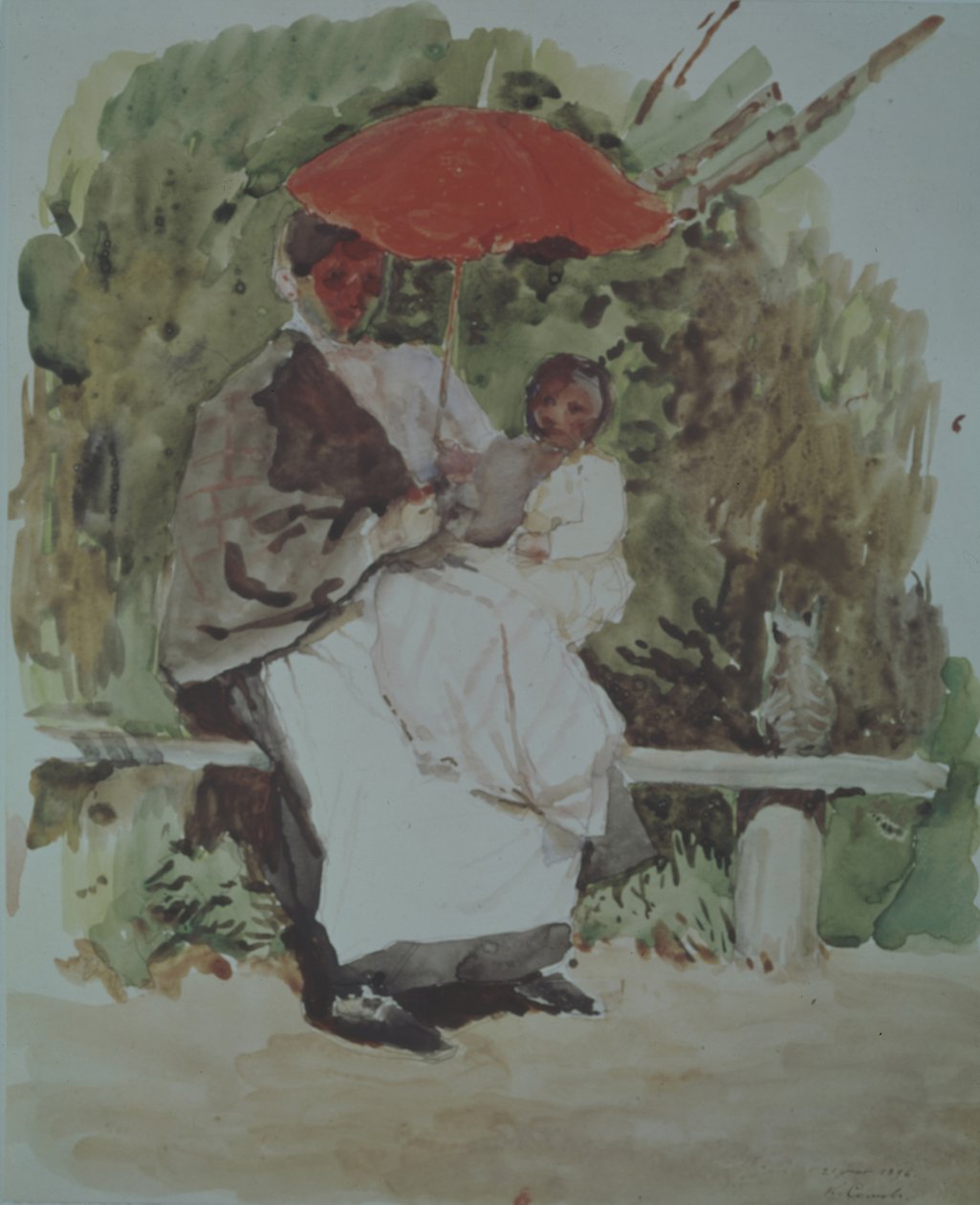 Pielęgniarka z dzieckiem autorstwa Konstantin Andreevic Somov
