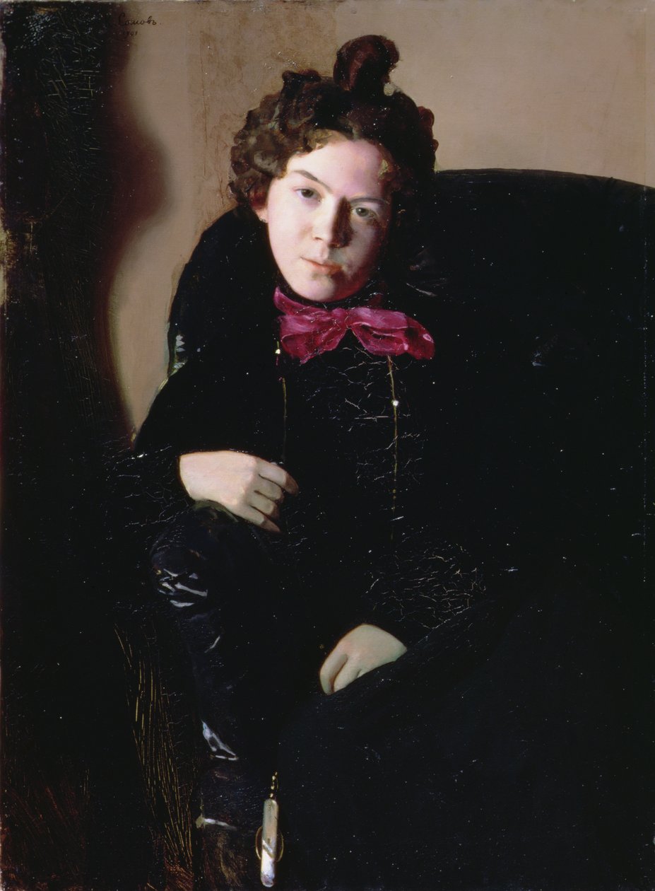 Portret Anny Pietrownej Ostroumowej-Lebiediewej (1871-1955) 1901 (olej na płótnie) autorstwa Konstantin Andreevic Somov