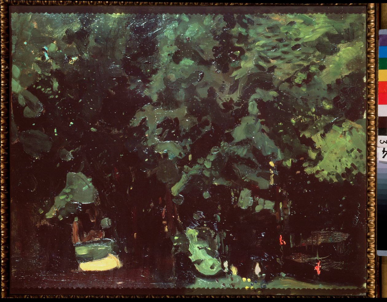 Park. Obraz Konstantina (Constantina) Andreyevicha Somova (1869-1939), olej na płótnie autorstwa Konstantin Andreevic Somov