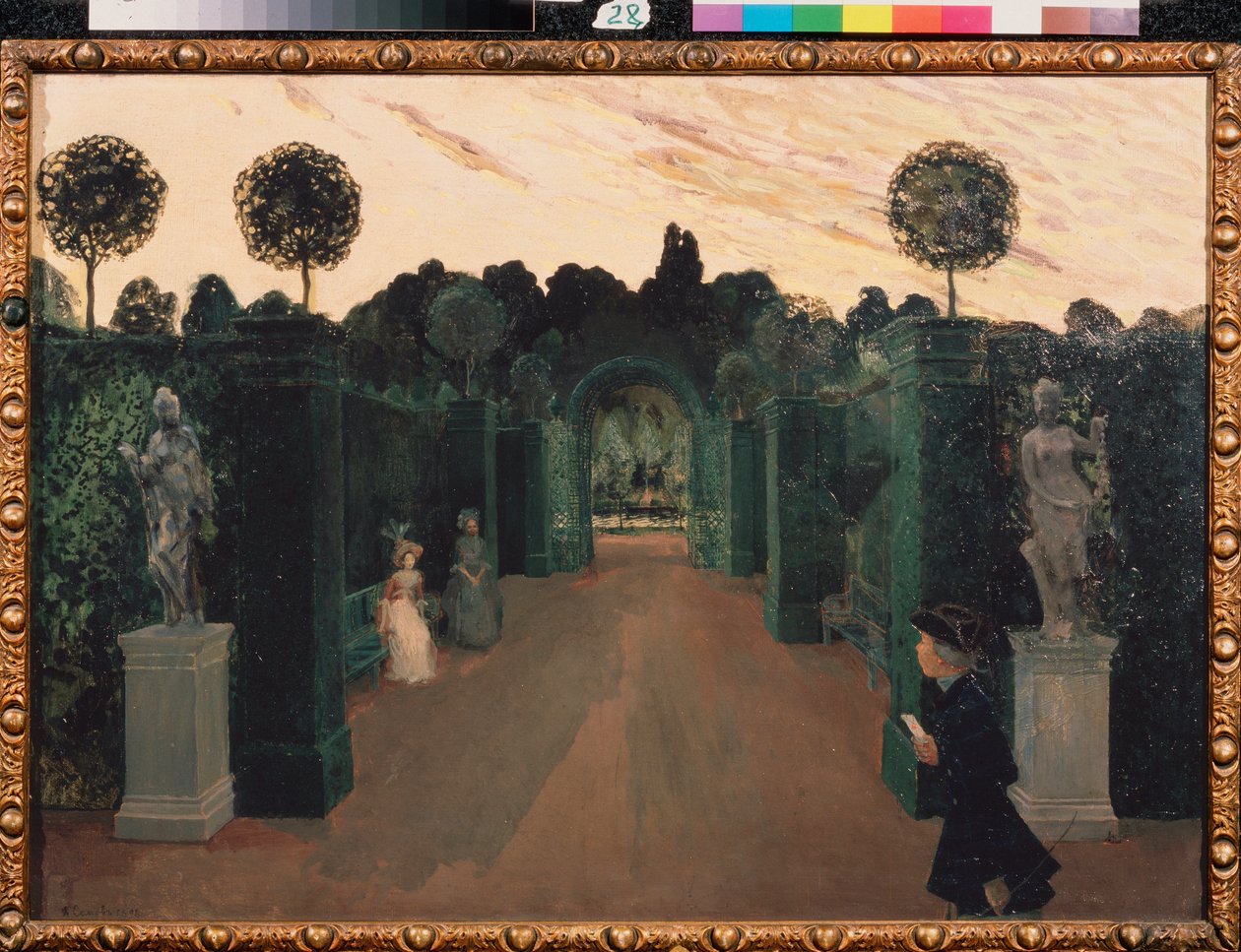 List miłosny. Obraz Konstantina (Constantina) Andreyevicha Somova (1869-1939), olej na płótnie autorstwa Konstantin Andreevic Somov
