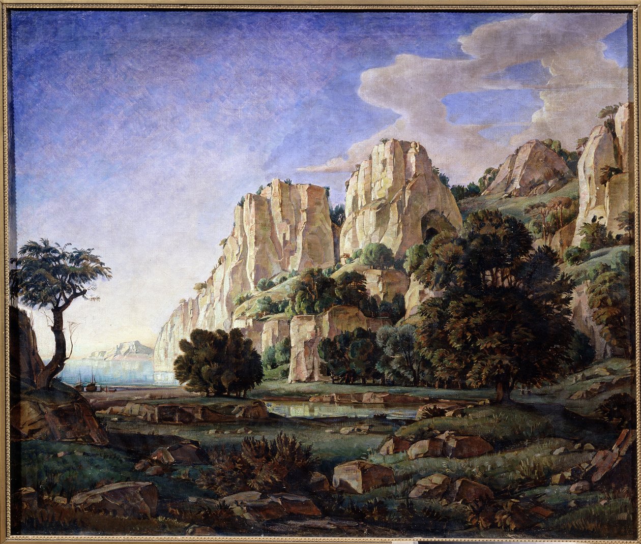 Poranek, pejzaż krymski, ok. 1920 r. (olej na płótnie) autorstwa Konstantin Bogayevsky