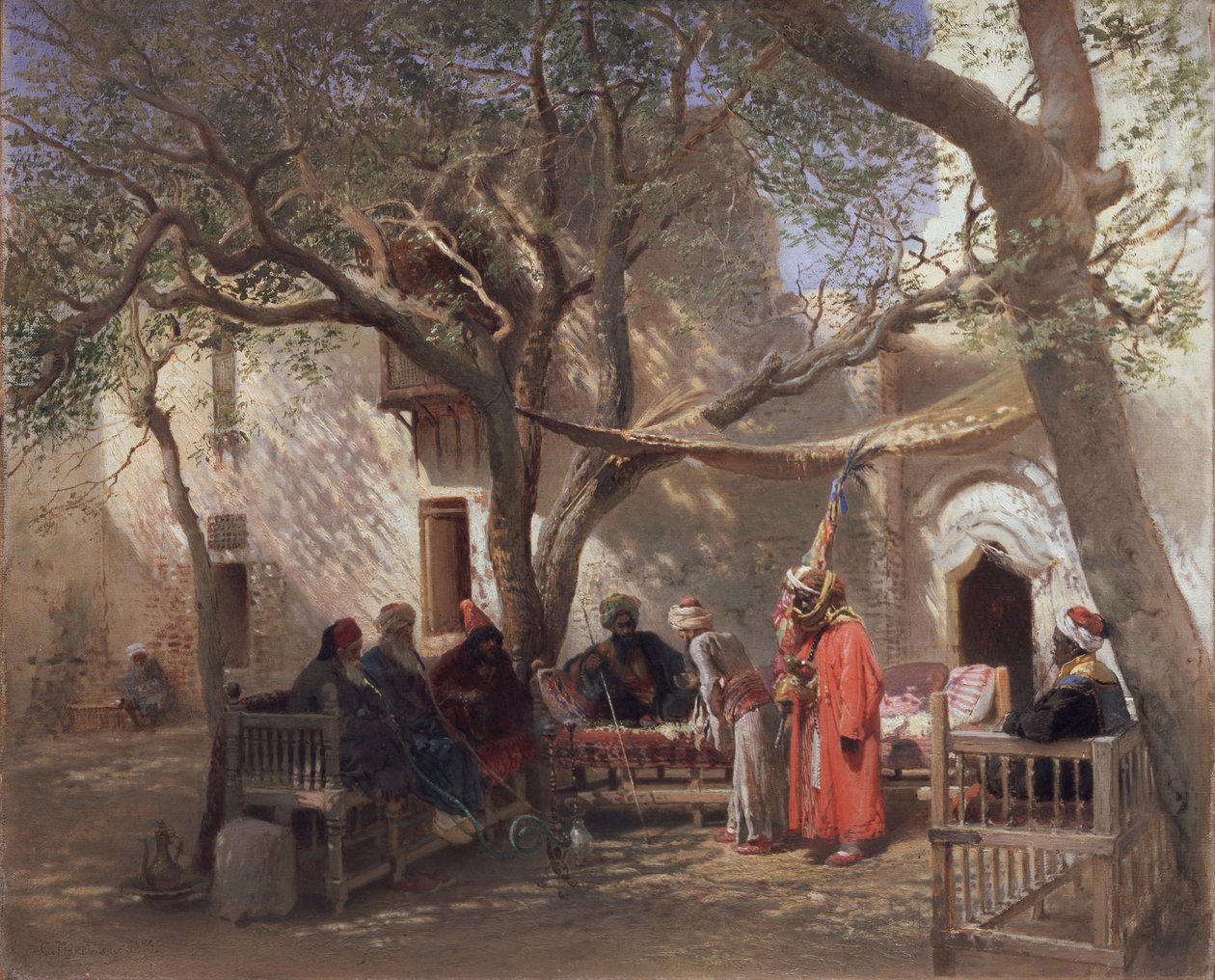 Derwisze w Kairze autorstwa Konstantin Egorovich Makovsky