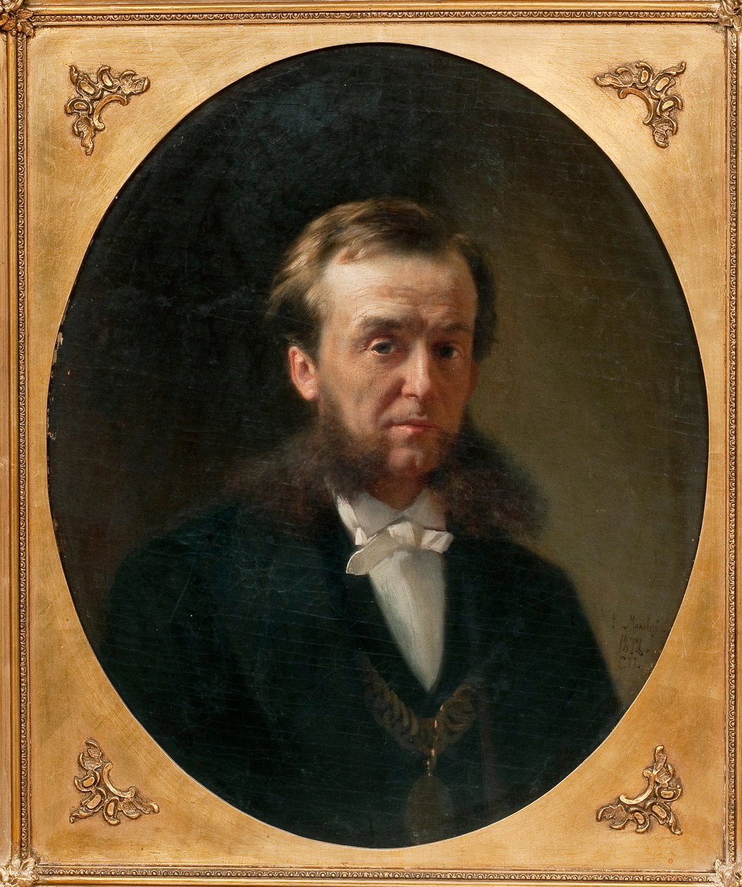 Portrait du Comte Piotr Aleksandrovitch Valouiev (Pyotr Aleksandrovich Valuev) (1815-1890) - Peinture de Konstantin Yegorovich Makovsky (Constantin Makovsky) (1839-1915), huile sur carton autorstwa Konstantin Egorovich Makovsky