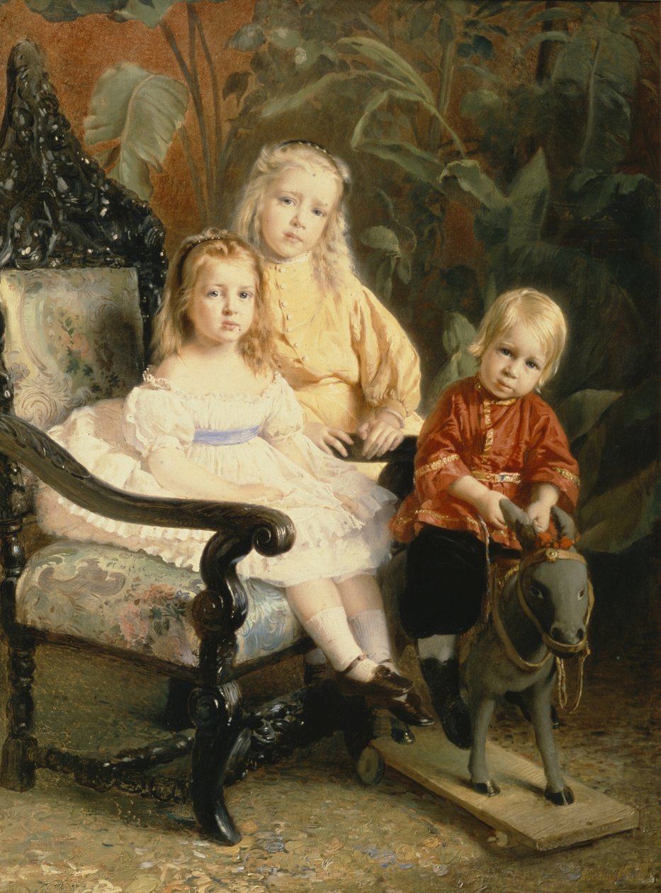 Portret dzieci Stasowa, początek lat 70. XIX wieku autorstwa Konstantin Egorovich Makovsky