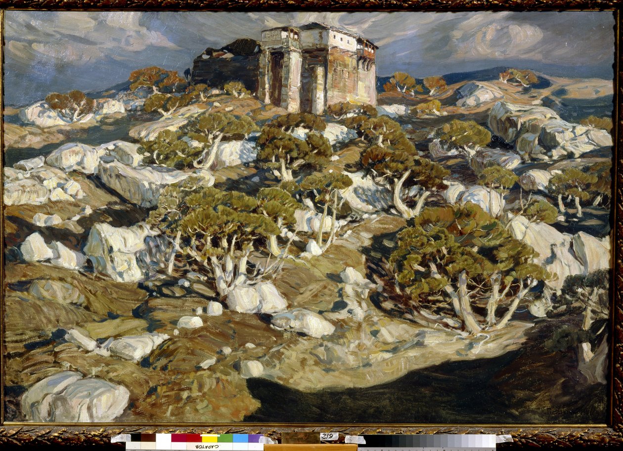 Starożytny Krym - Peinture de Konstantin Fiodorovich Bogayevsky (Bogaevsky) (1872-1943) - Olej na płótnie 1903 Państwo A. Radishchev Art Museum, Saratów 110x160 autorstwa Konstantin Fedorovich Bogaevsky