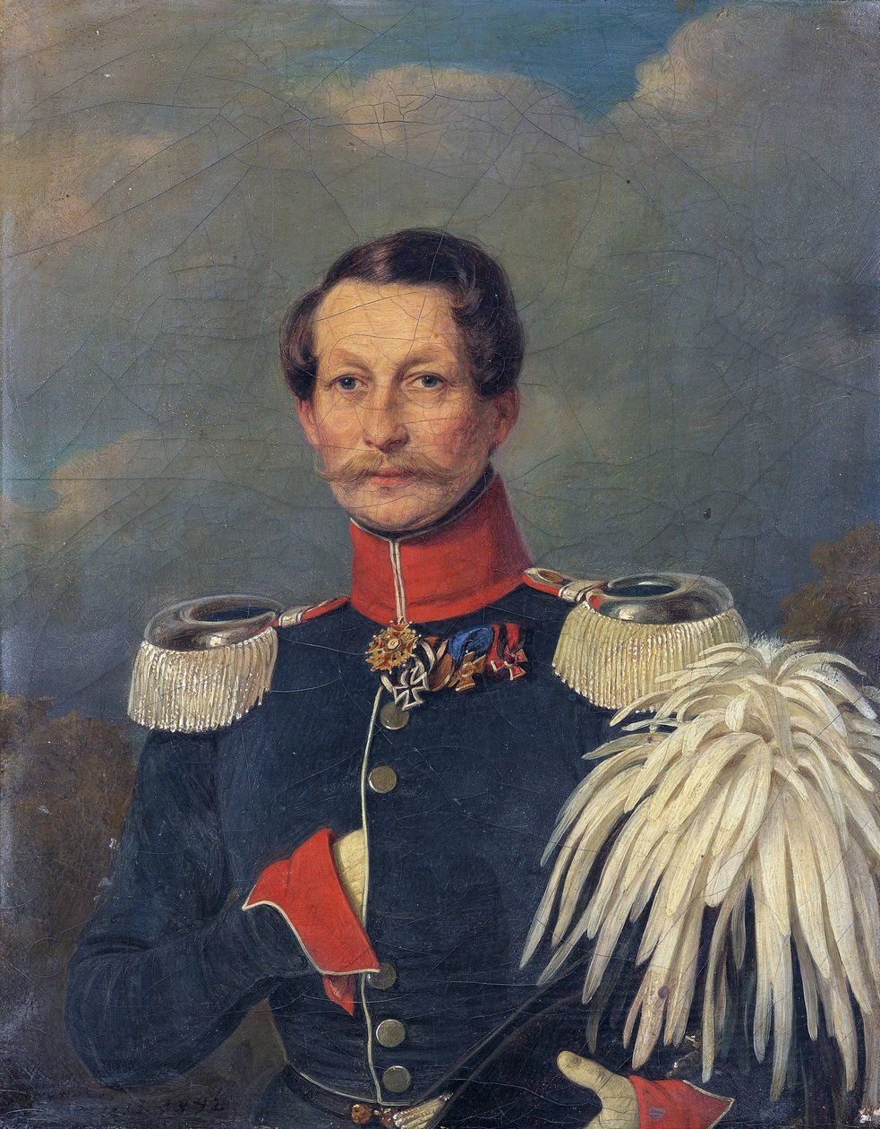 Wojciech de Prusse - Portret księcia Wojciecha Prus (1811-1873) - Konstantin Johann Franz Cretius (1814-1901). olej na płótnie autorstwa Konstantin Johann Franz Cretius