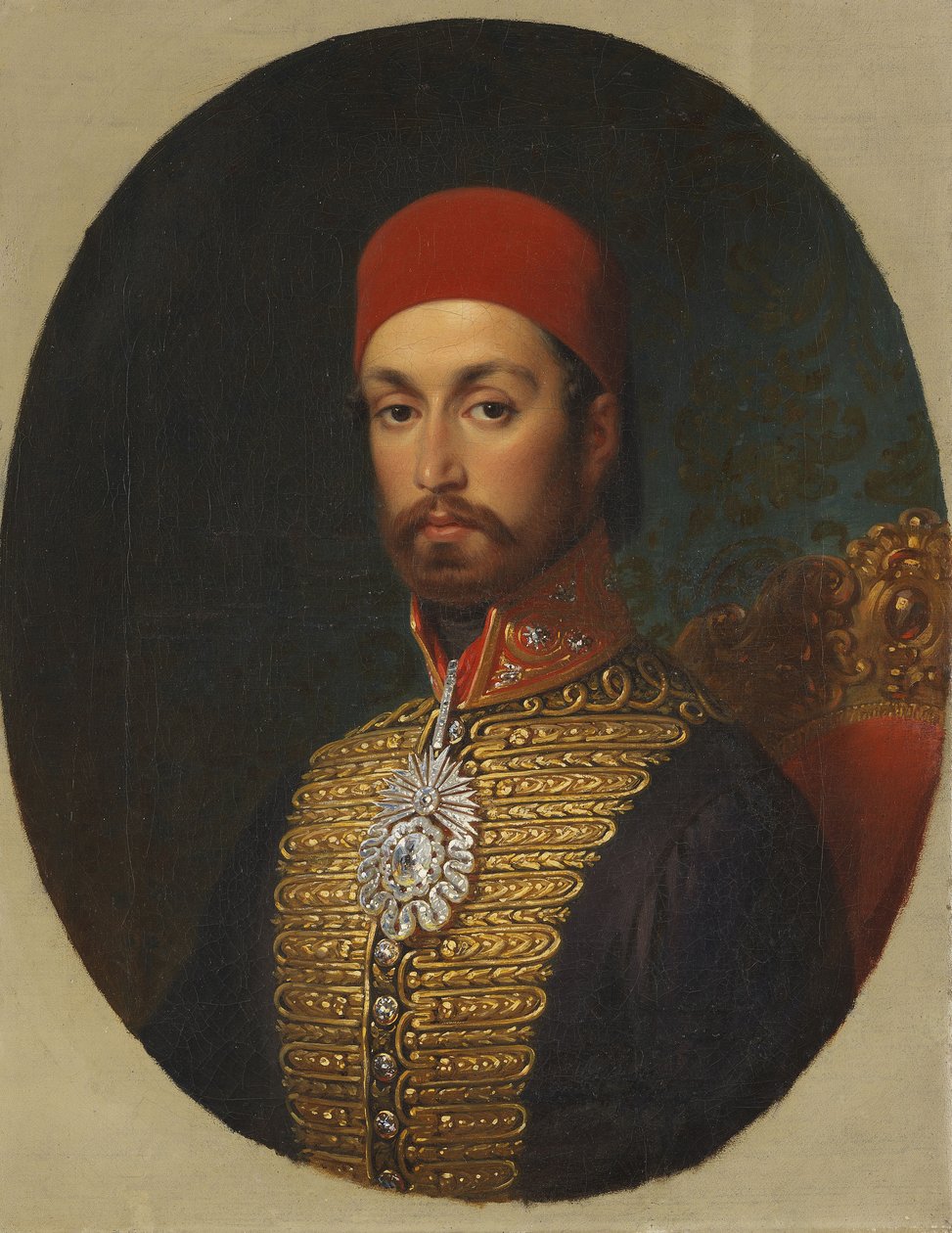 Portret sułtana Abdülmecida I, ok. 201 1846 autorstwa Konstantin Johann Franz Cretius