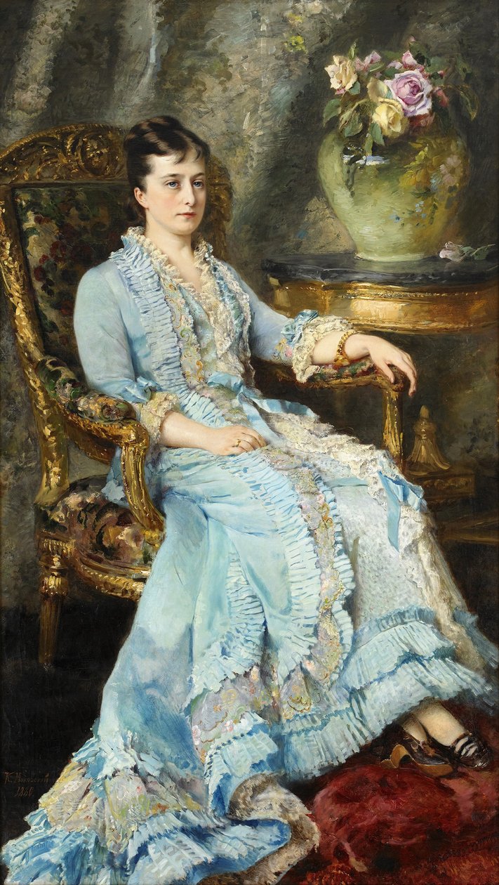 Portret Katarzyny Dołgorukow (1847-1922) autorstwa Konstantin Makovsky