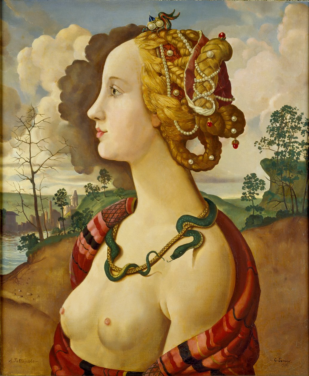 Kopia tzw. Portretu Simonetty Vespucci, 1939 autorstwa Konstantin Somov