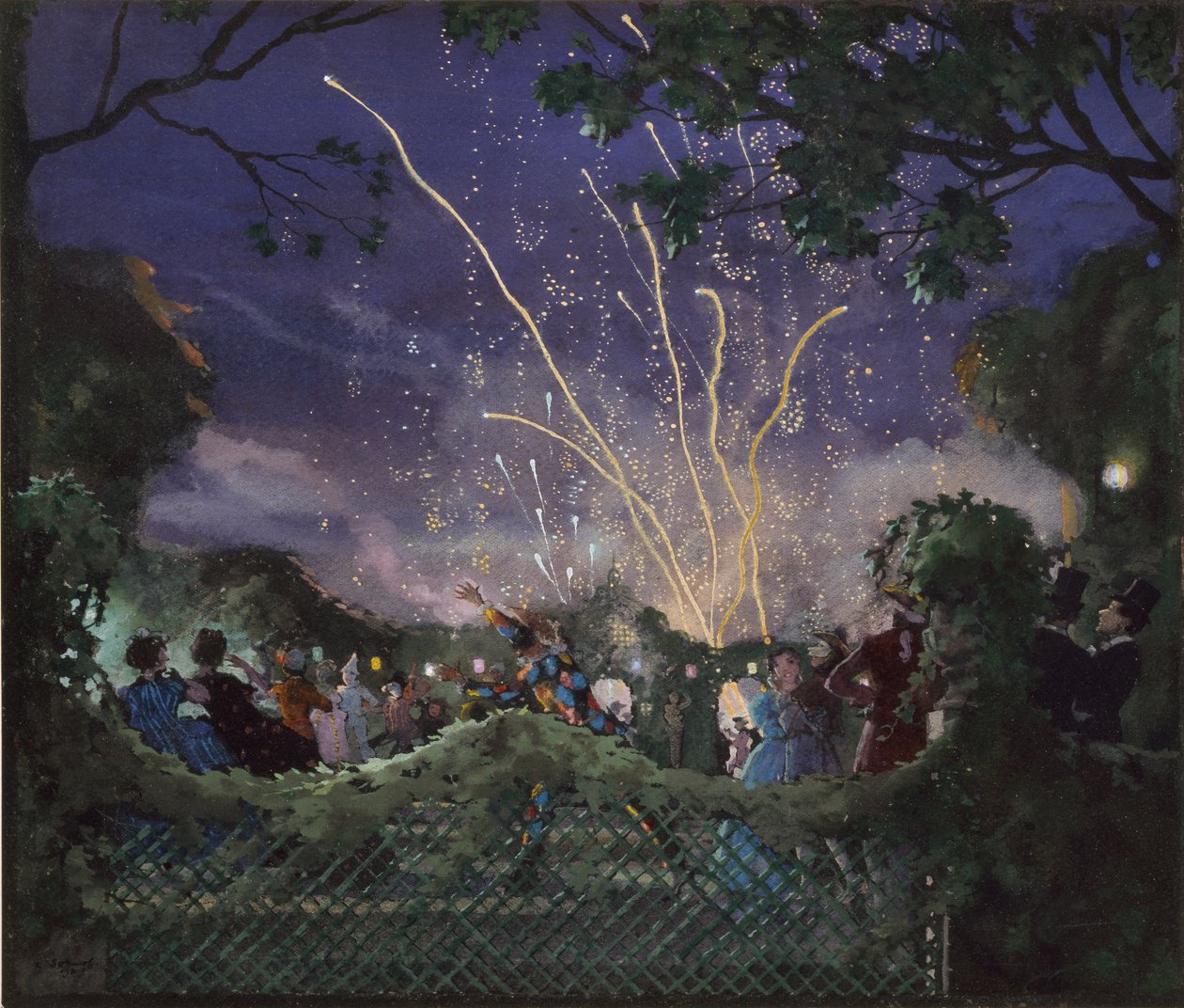 Fajerwerki, 1929 autorstwa Konstantin Somov