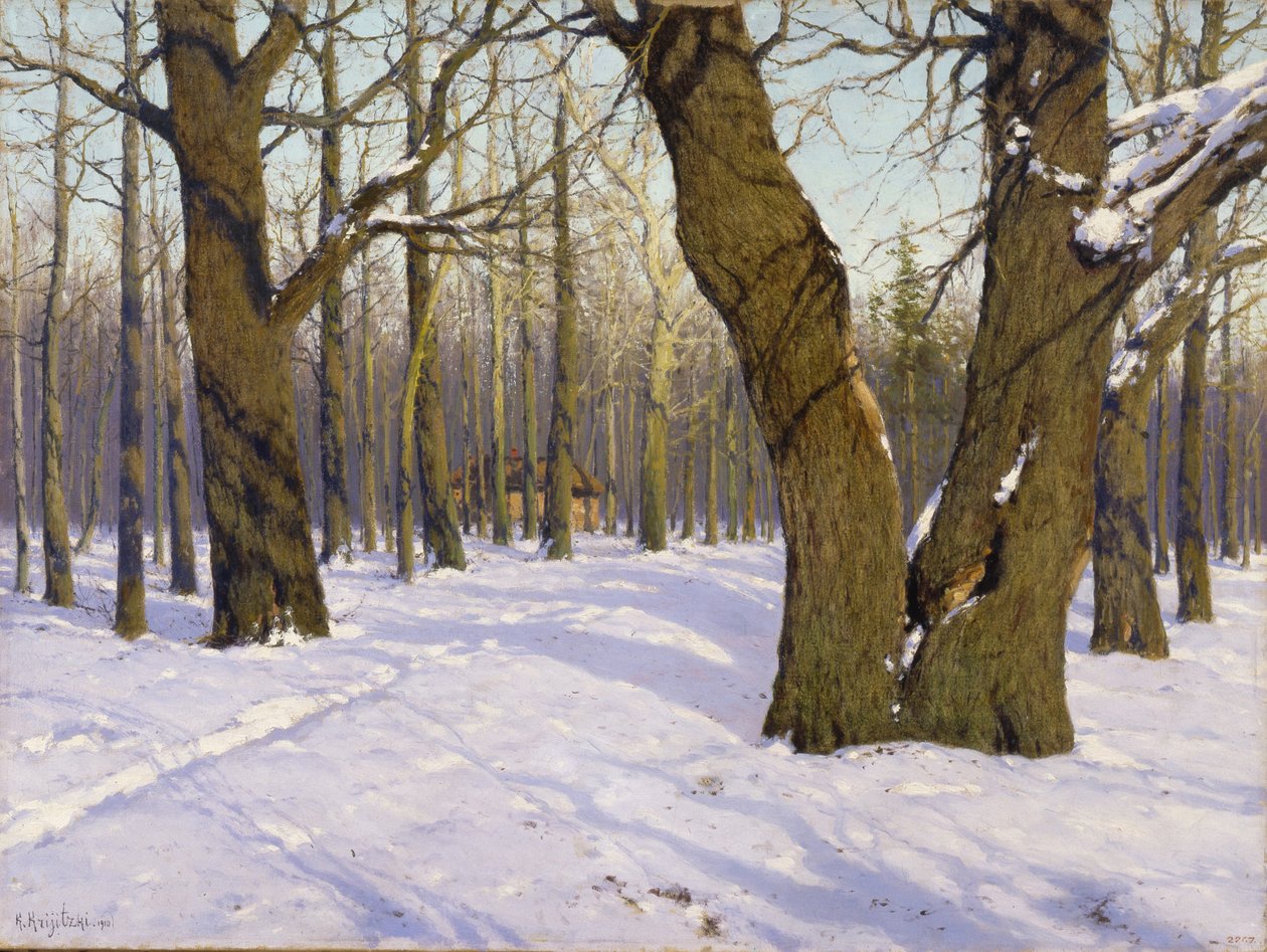 Wczesna wiosna, 1910 autorstwa Konstantin Yakovlevich Kryzhitsky
