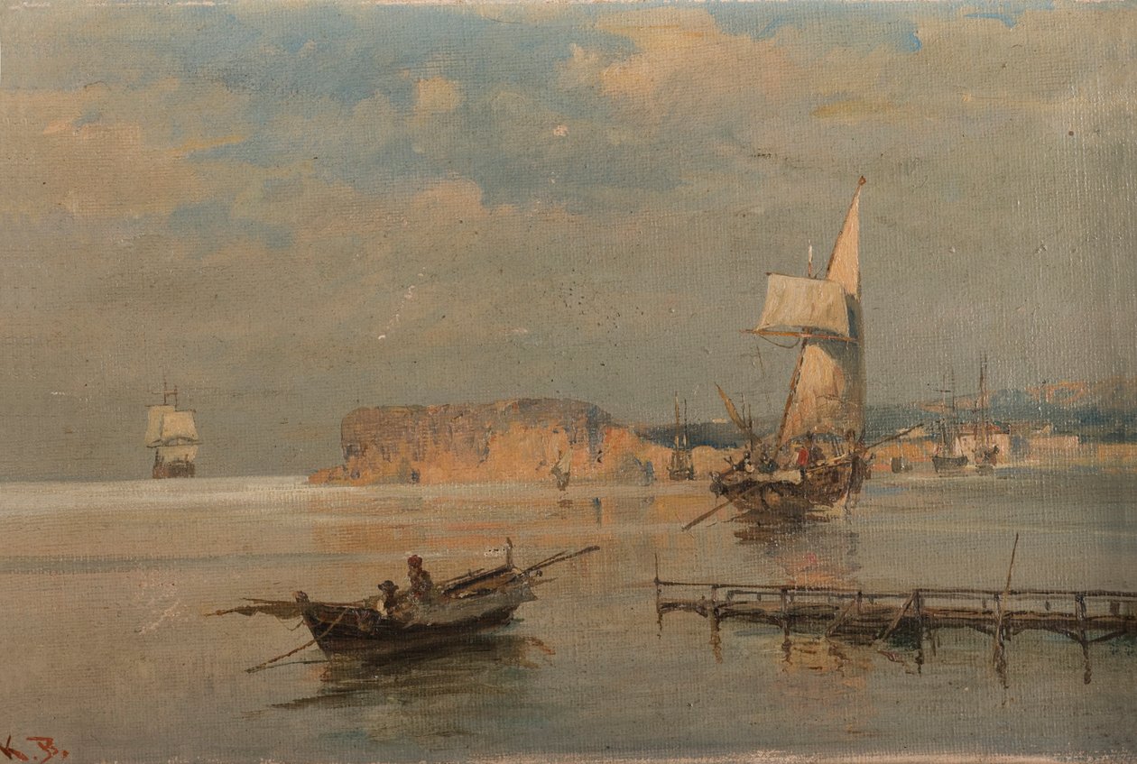 Łodzie w porcie autorstwa Konstantinos Volanakis