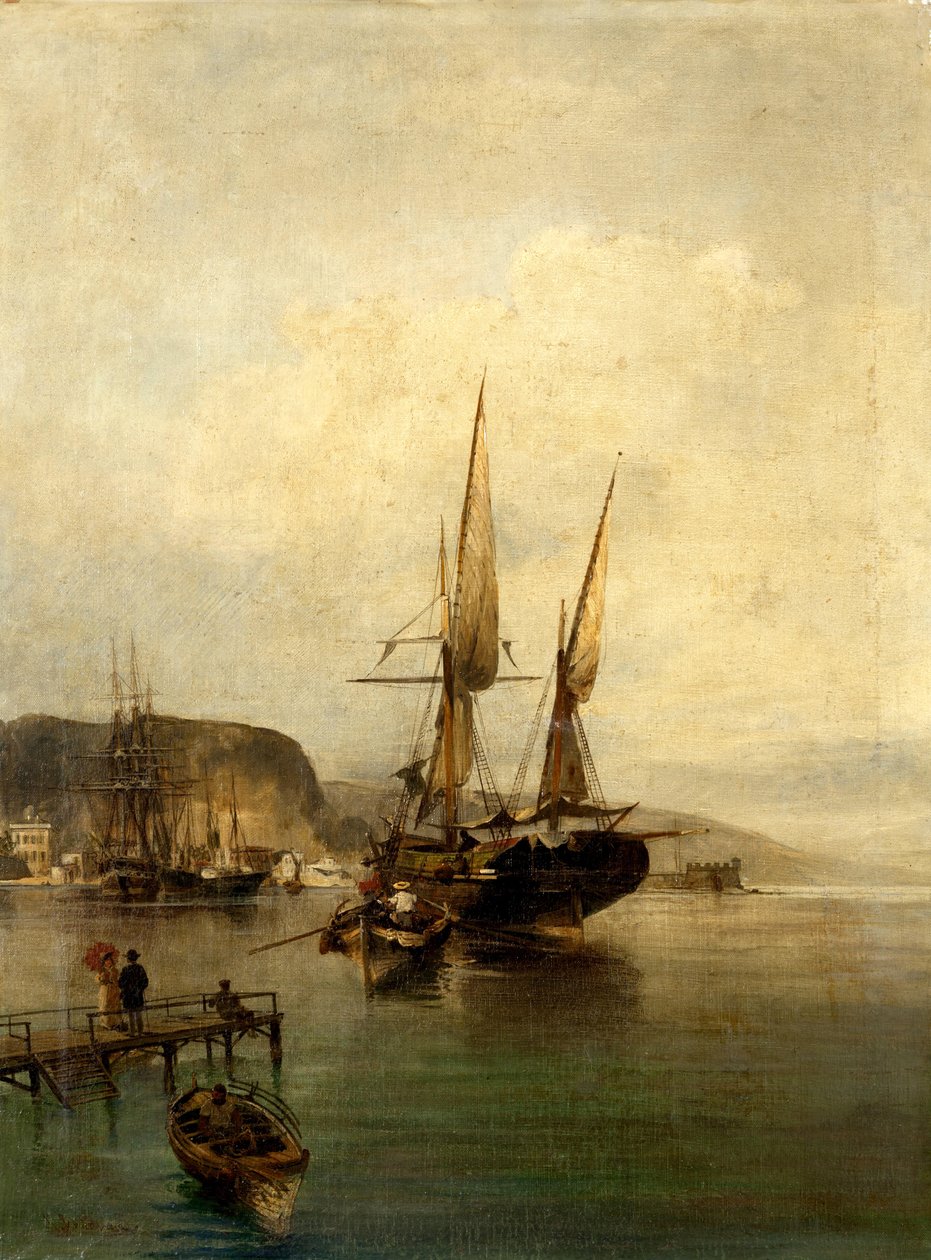 Widok na port autorstwa Konstantinos Volanakis