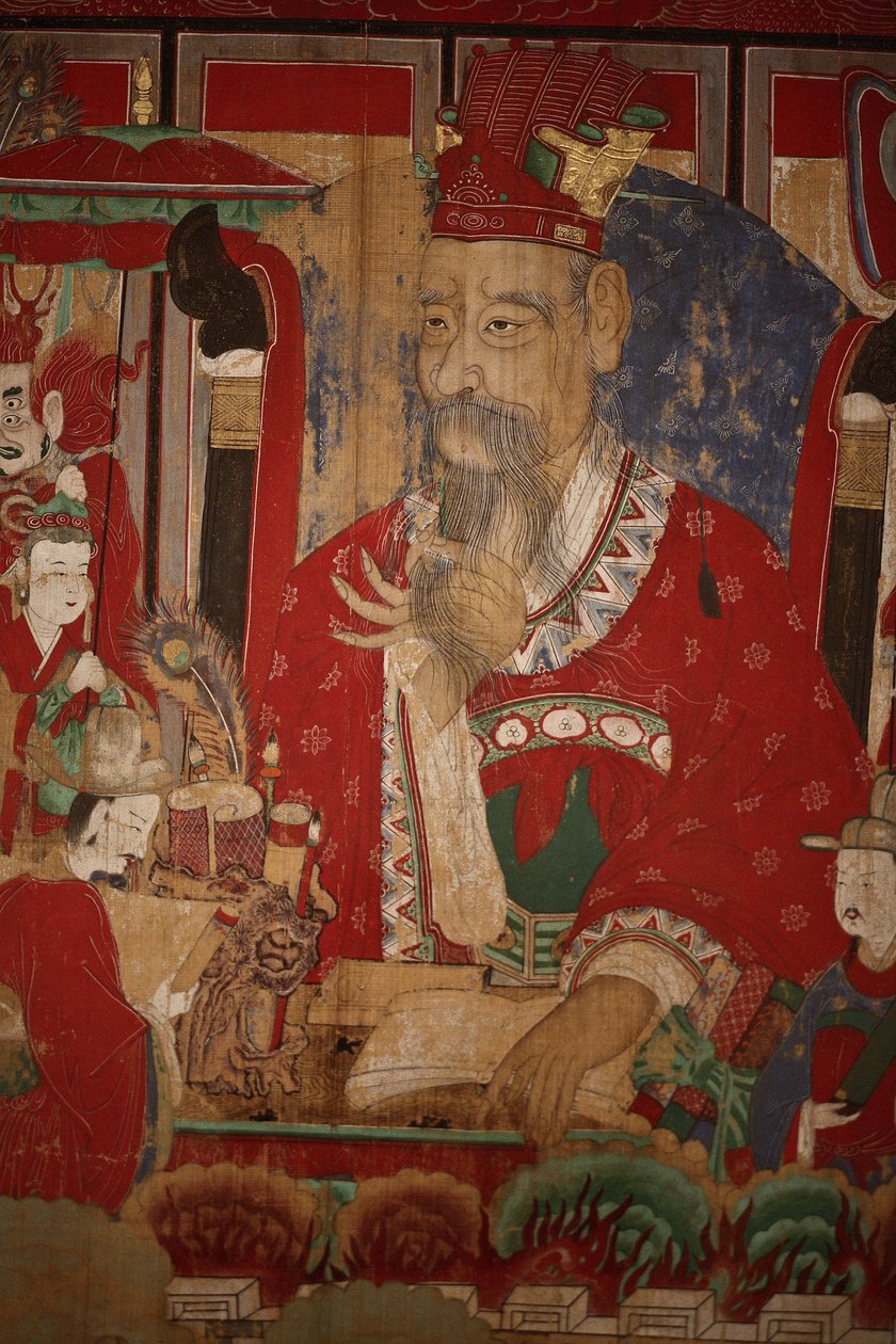 Byeonseong, Szósty Król Piekieł (szczegół), 1798 autorstwa Korean School