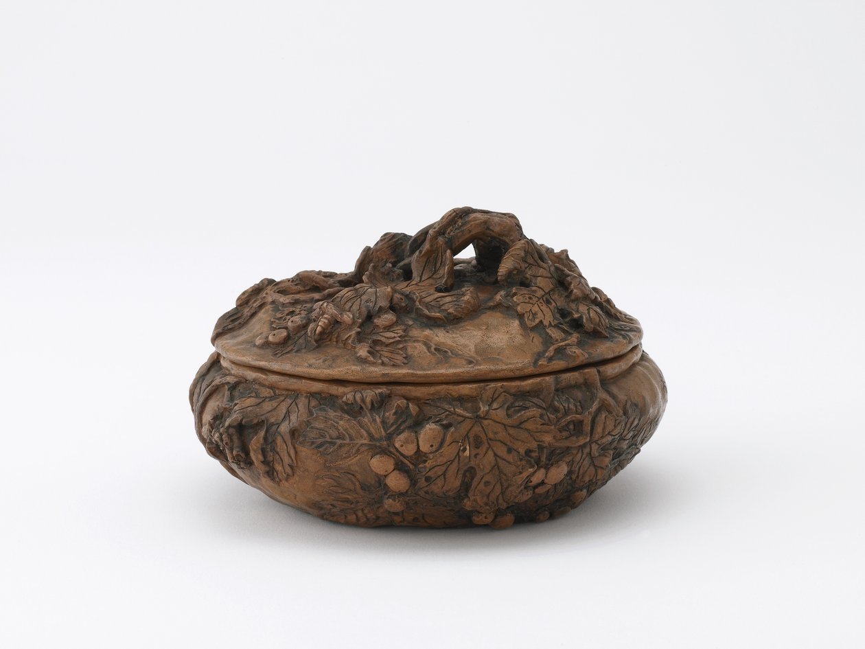 Okrągłe pudełko, Tokio, epoka Meiji, ok. 1878-86 (ceramika) autorstwa Koren
