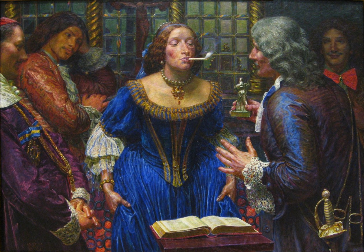 Dronning Christina i Palazzo Corsini autorstwa Kristian Zahrtmann