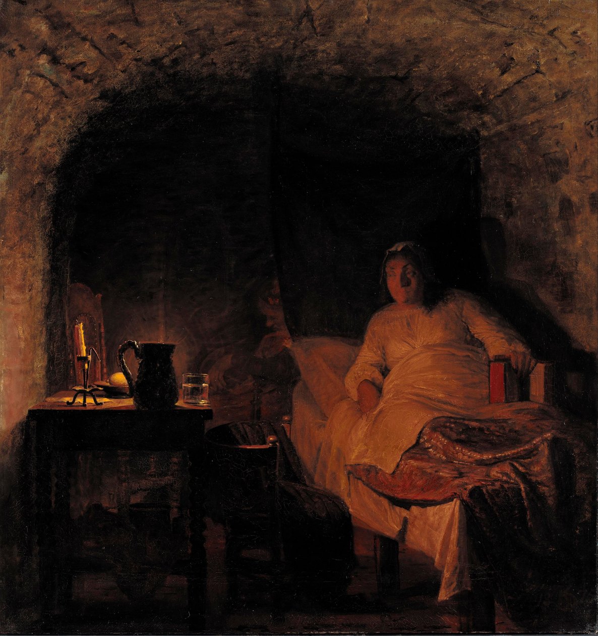Leonora Christina w więzieniu autorstwa Kristian Zahrtmann