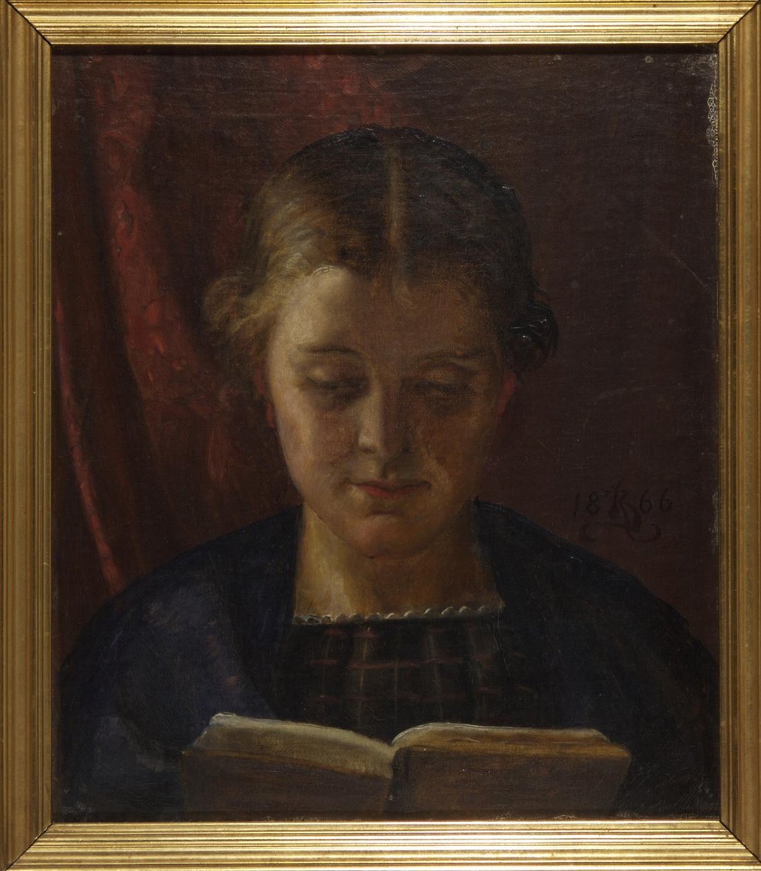 Elisabeth Zahrtmann, siostra artysty, czyta autorstwa Kristian Zahrtmann
