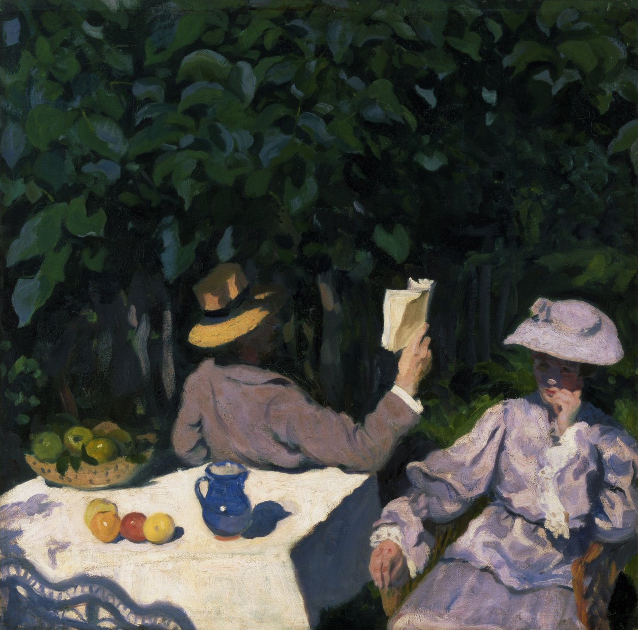 Słoneczny poranek, 1905 (olej) autorstwa Károly Ferenczy