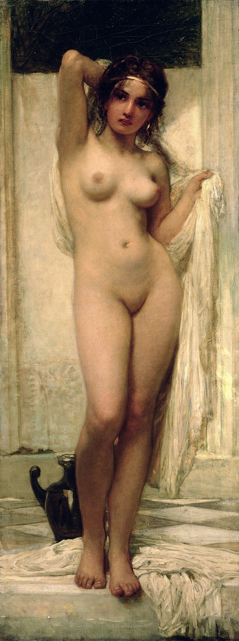 Kąpiąca się kobieta, 1901 autorstwa Károly Lotz