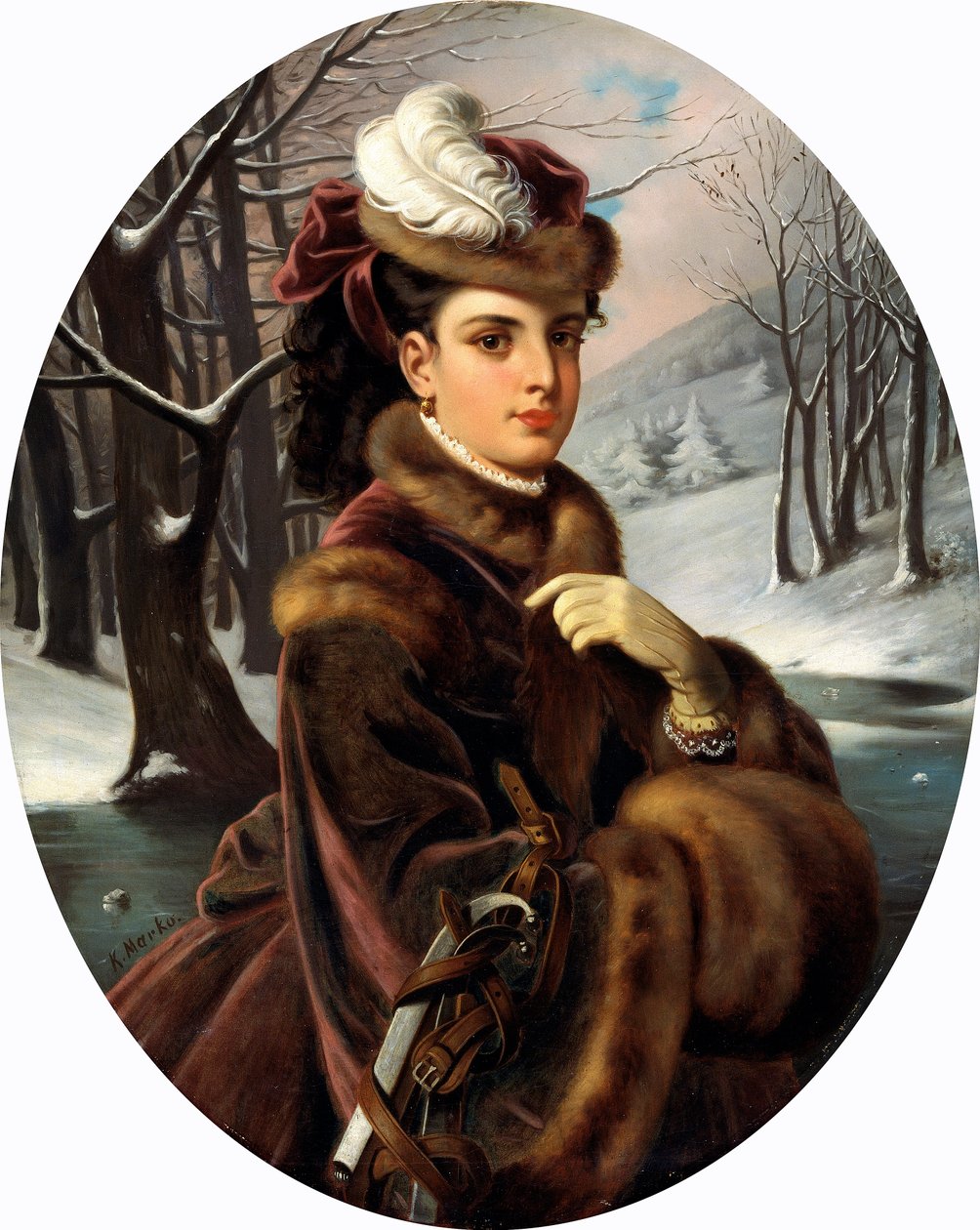 "Adelina Patti", 1843-1919, 1873-75 autorstwa Károly Markó the Younger