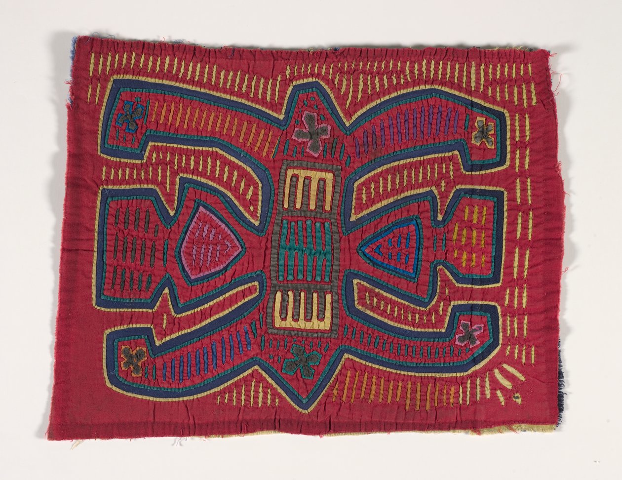 Panel koszuli (mola) (bawełna z aplikacjami) autorstwa Kuna Indian Culture