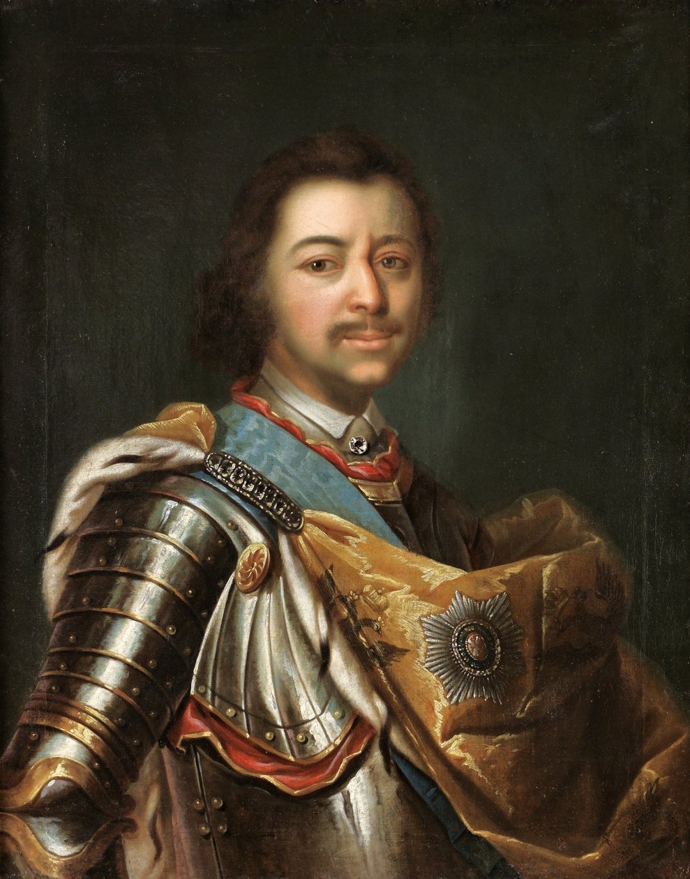 Portret cesarza Piotra I Wielkiego 1672-1725 autorstwa Kupecky