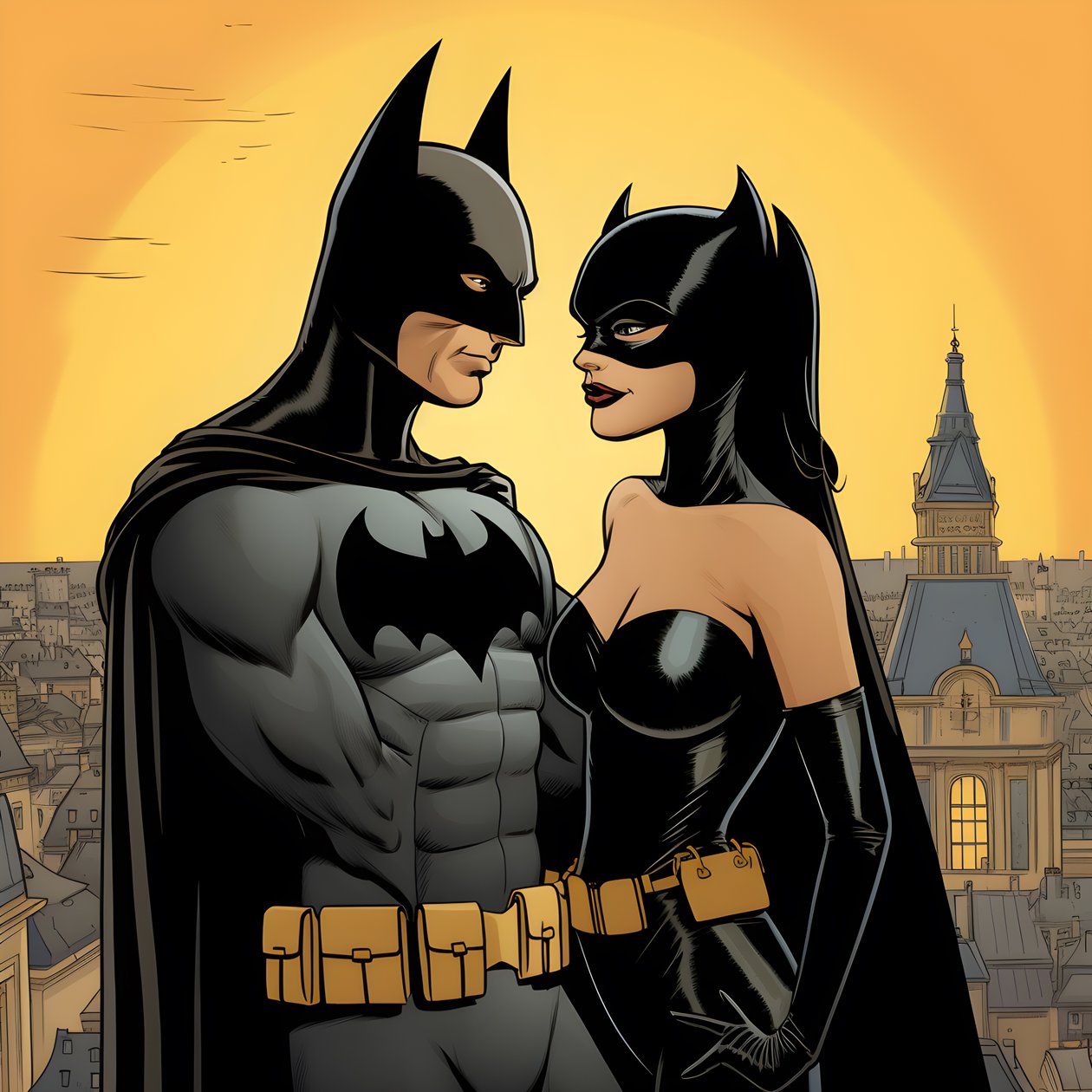 Batman i Kobieta-Kot 1 autorstwa Kurt Heppke