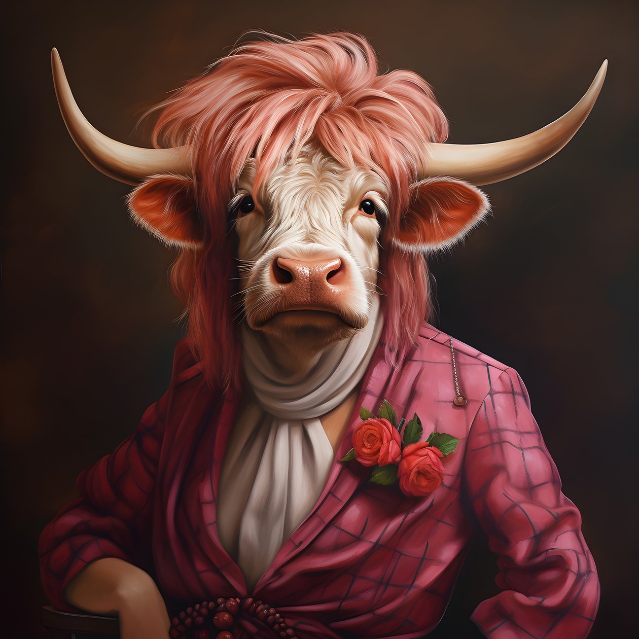 Highland Cow jako Marilyn Monroe 3 autorstwa Kurt Heppke
