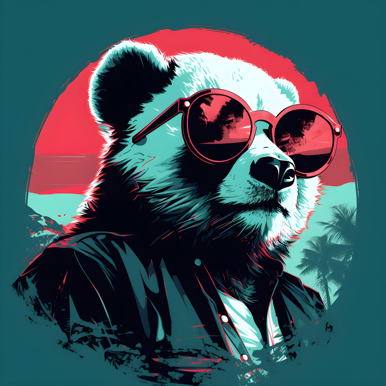 Panda w okularach 1 autorstwa Kurt Heppke