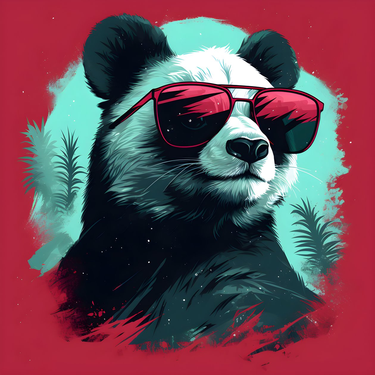 Panda w okularach 2 autorstwa Kurt Heppke
