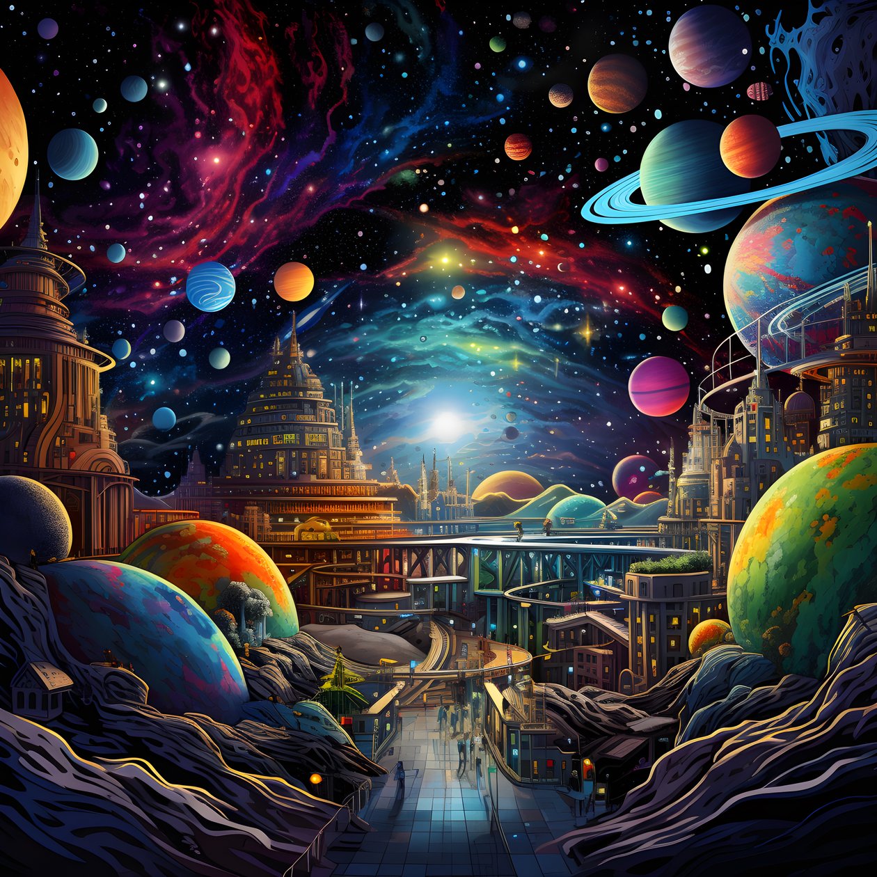Planetarium w kosmosie 1 autorstwa Kurt Heppke