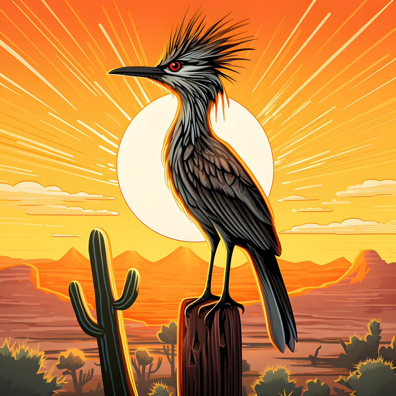 Roadrunner, gorące słońce 1 autorstwa Kurt Heppke