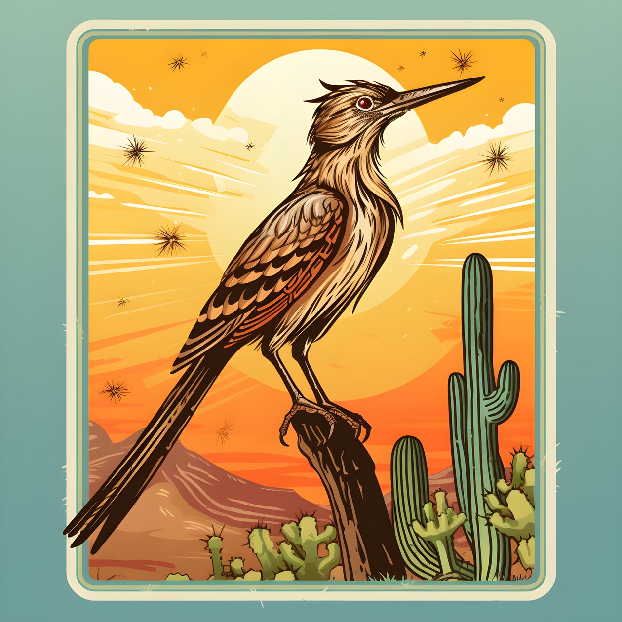 Roadrunner, gorące słońce 3 autorstwa Kurt Heppke