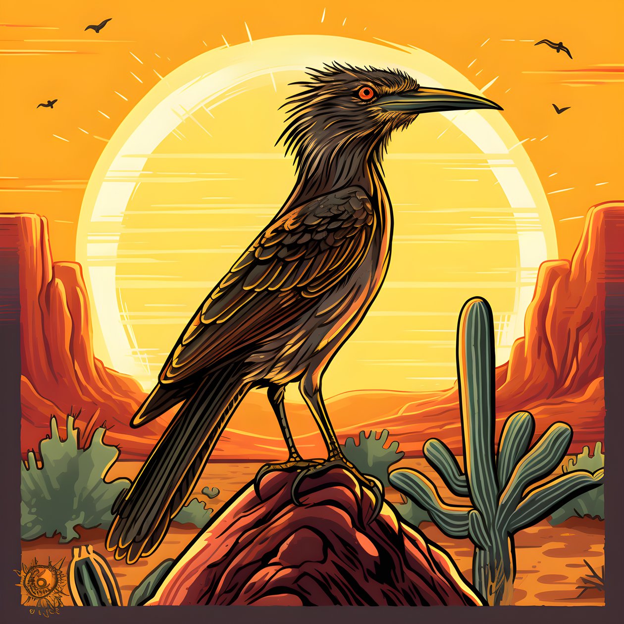 Roadrunner, gorące słońce 4 autorstwa Kurt Heppke